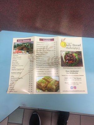 Menu photo 8 Original Daily Bread Marketplace Miami, FL