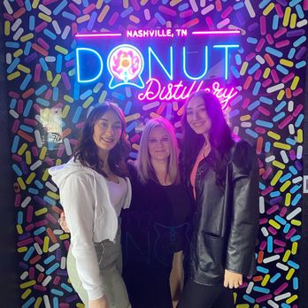 Donut Distillery - Cute photo op wall! - Donuts Near Me - Nashville, Tennessee Donut Distillery - Cute photo op wall! - Donuts Near Me - Nashville, Tennessee