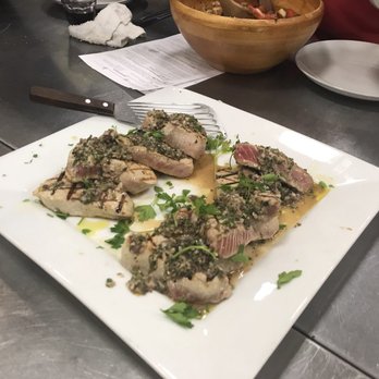 PREP Cooking Classes - Ahi tuna with gremolata - Cooking Classes Near Me - Seal Beach, California