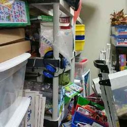 Wise Owl Organizing - Before Project - we couldn't enter the storage room.