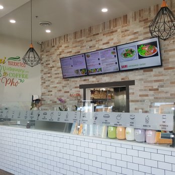 BAMI Vietnamese Eatery - the counter and menu - Vietnamese Near Me - Calgary, Alberta