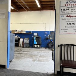 A Smog Testing - Work area