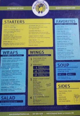 Menu photo 1 TimeOut Tavern La Crescent, MN