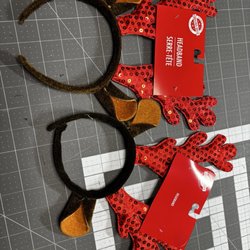 Dollar Tree - Reindeer headbands for my dogs