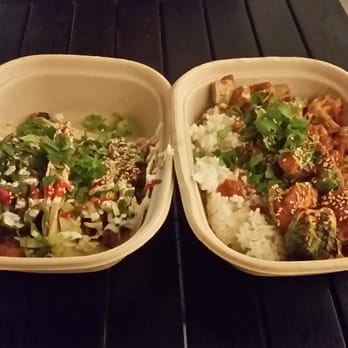 TaKorean - Two tacos and a half tofu, half veggie bowl with kimchi slaw - Asian Fusion Near Me - Washington, DC, District of Columbia