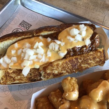 Dog Haus - Sandy - Chili Idol : great portion. Finished it, but was not starving afterwards. Have to eat with knife and fork though. - New American Near Me - Sandy, Utah