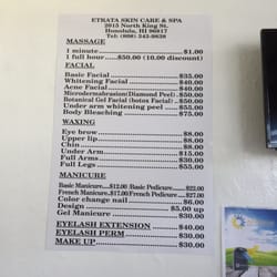 Price list