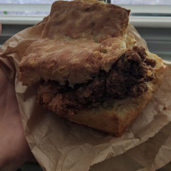 Olamaie - Fried Chicken Biscuit Sandwich - Southern Near Me - Austin, Texas