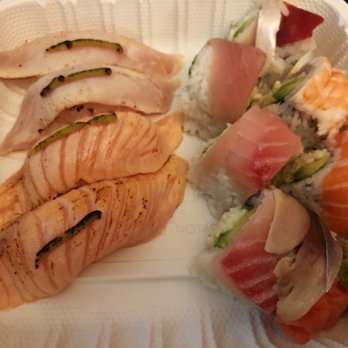 Samurai Japanese Restaurant - Aburi Sushi Set-$8.95 Rainbow Roll-$9.95 - Japanese Near Me - Vancouver, British Columbia