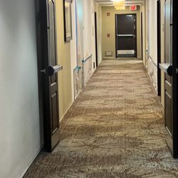Staybridge Suites Philadelphia - Montgomeryville - Hallway has tape everywhere remind walls were done.