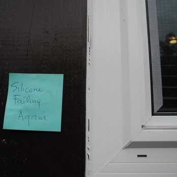 Vinyl Window Broker - Silicone Failing Again - Windows Installation Near Me - Tustin, California