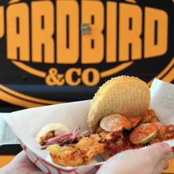 Craftbird Food Truck - Signature sandwich and my favorite toppings with a side of pork bun