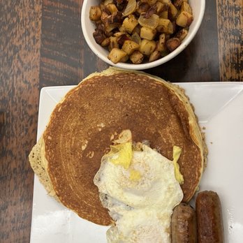 The Nook - Pancake Breakfast side of potatoes - American Near Me - Charlottesville, Virginia