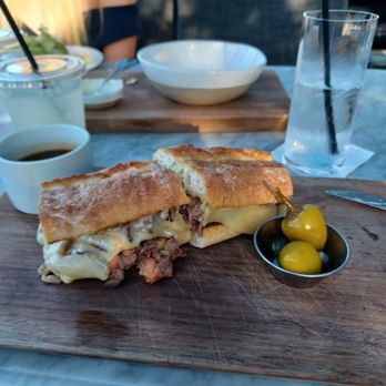 RH Rooftop Restaurant at RH Charlotte - SHAVED RIBEUE SANDWICH - American Near Me - Charlotte, North Carolina