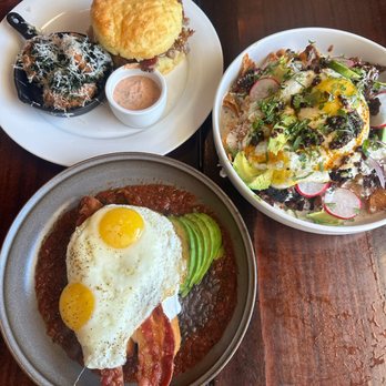 Season - Duck leg biscuit with Colcannon potato cakes. Brisket Chilaquiles. Tamale huevos rancheros. - Breakfast & Brunch Near Me - Marietta, Georgia Season - Duck leg biscuit with Colcannon potato cakes. Brisket Chilaquiles. Tamale huevos rancheros. - Breakfast & Brunch Near Me - Marietta, Georgia