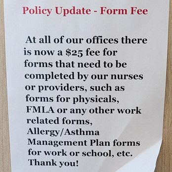 Allergy & Asthma Associate Limited - This is a Policy Update for fees to complete forms for FMLA, etc. Photo taken April 16, 2026. - Allergists Near Me - Virginia Beach, Virginia Allergy & Asthma Associate Limited - This is a Policy Update for fees to complete forms for FMLA, etc. Photo taken April 16, 2026. - Allergists Near Me - Virginia Beach, Virginia