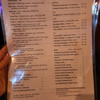 Mua - drink menu May 2023 - Bars Near Me - Oakland, California