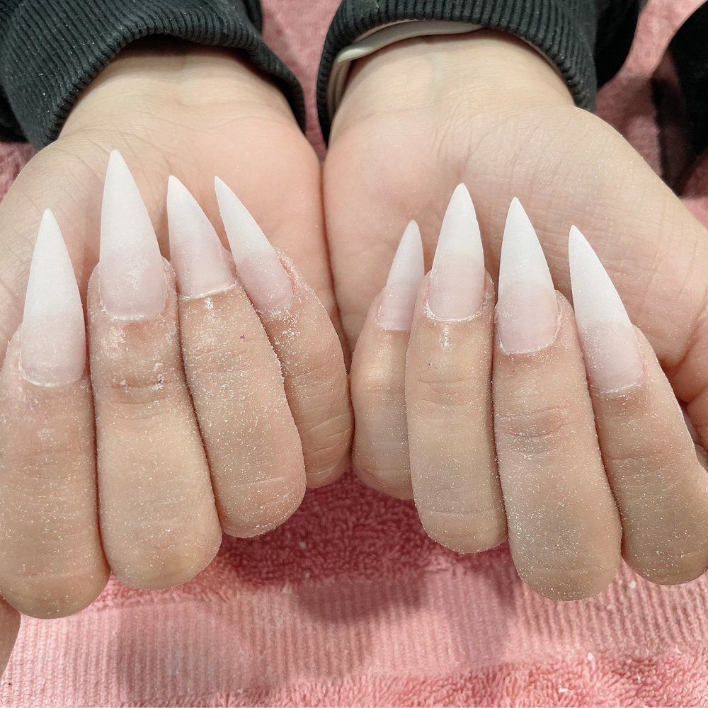 Dalila’s Nails & Spa - Stiletto nails before polish. - Nail Salons Near Me - Riverside, California Dalila’s Nails & Spa - Stiletto nails before polish. - Nail Salons Near Me - Riverside, California