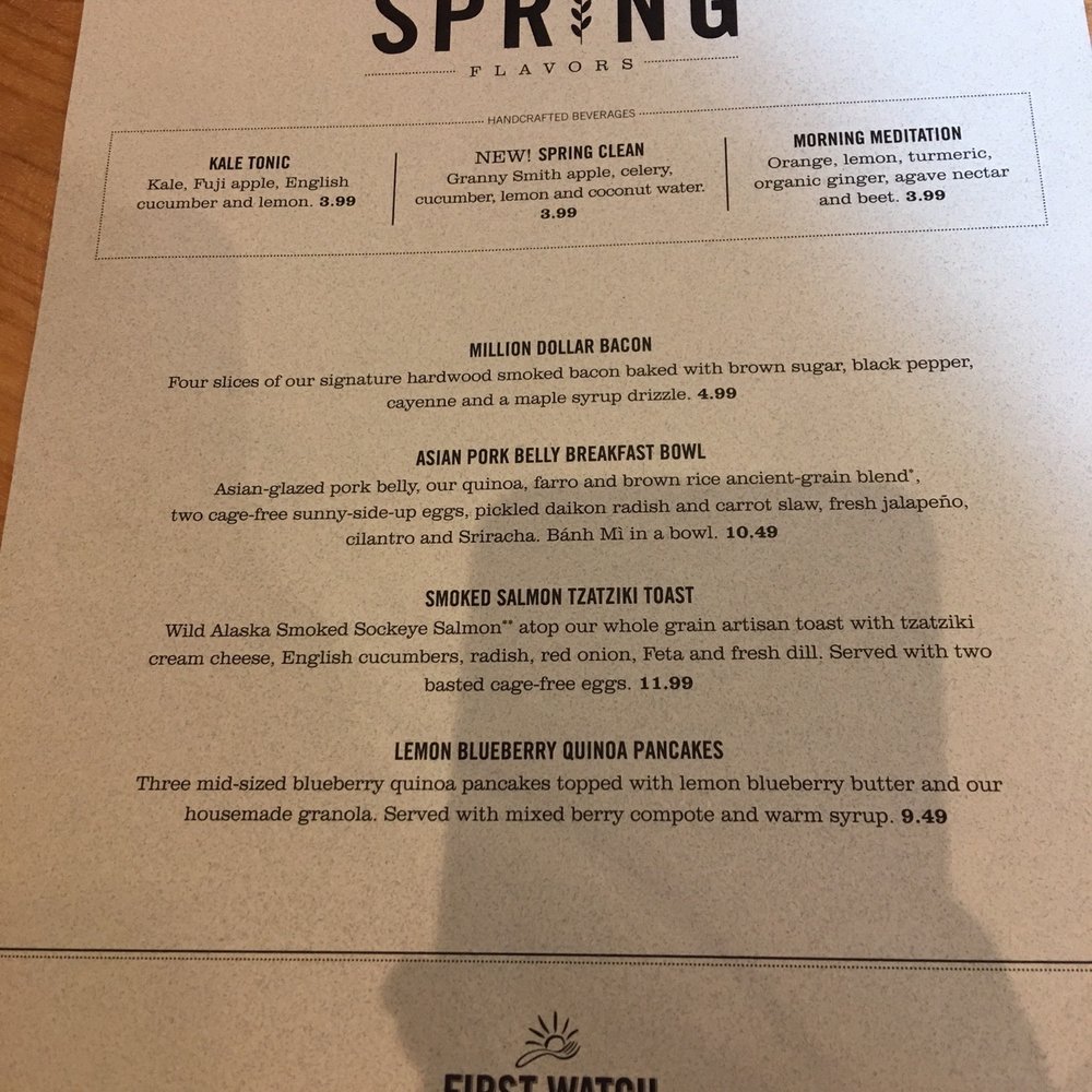 First Watch - Spring menu - Breakfast & Brunch Near Me - Jacksonville, Florida First Watch - Spring menu - Breakfast & Brunch Near Me - Jacksonville, Florida
