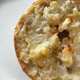 Salt bagel with butter