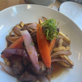 Limón - Lomo saltado was delicious the steak was cut into small pieces enjoyed every bite. - Peruvian Near Me - Oakland, California Limón - Lomo saltado was delicious the steak was cut into small pieces enjoyed every bite. - Peruvian Near Me - Oakland, California