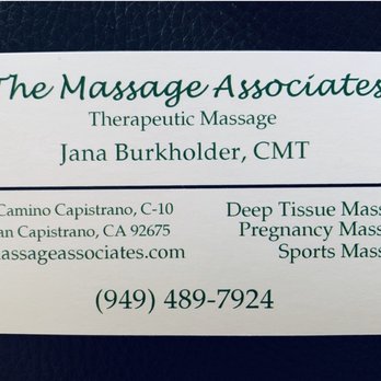 The Massage Associates - Great massage therapist! - Massage Near Me - San Juan Capistrano, California