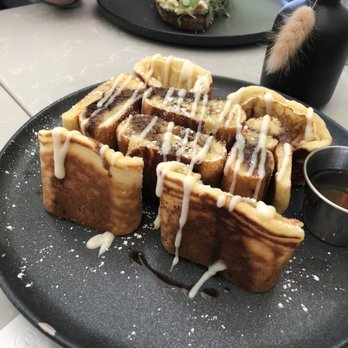Flapjax - Cinnamon Bun Pancakes - New American Near Me - Santa Monica, California Flapjax - Cinnamon Bun Pancakes - New American Near Me - Santa Monica, California