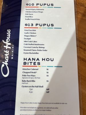 Menu photo 5 Chart House Waikiki Honolulu, HI