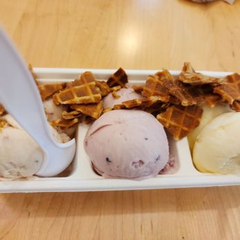 Ice Cream Social - Cherry styles, berry corny, cloud 9 with waffles topping - Ice Cream & Frozen Yogurt Near Me - Madison, Wisconsin