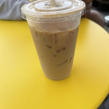 Boats & Beans - Iced rose latte  (couldn't resist and took a sip before I remembered to take a photo). - Coffee & Tea Near Me - Oakland, California