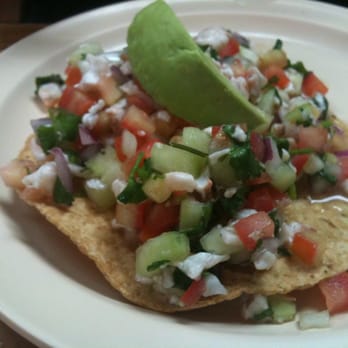 La Palapa - Camaron ceviche tostada - Seafood Near Me - Chicago, Illinois