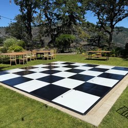 Central Event Rentals - Black and white Outdoor floor