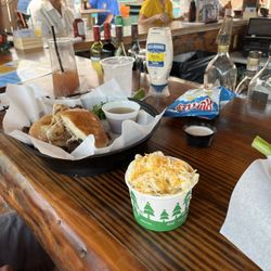 Ellie Mae's Tiki Bar - French Dip and Mac and Cheese