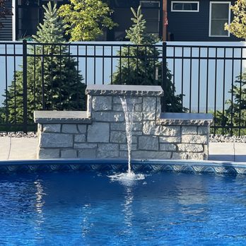 Triple J's Masonry - Swimming pool water fall - Masonry/Concrete Near Me