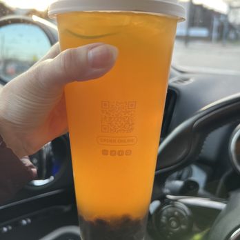 Mango Mango Dessert - Passion Tea with boba. I forgot to ask for half the sugar. Oops. - Desserts Near Me - Cleveland, Ohio Mango Mango Dessert - Passion Tea with boba. I forgot to ask for half the sugar. Oops. - Desserts Near Me - Cleveland, Ohio