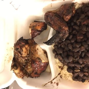 Cutlass Grille - White Jerk chicken, black beans and rice, my dinner is 5 stars of deliciousness! - Caribbean Near Me - Chesapeake, Virginia