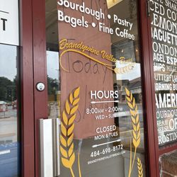 Brandywine Valley Bread - Sign says closed