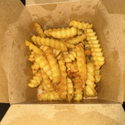 Shocking Almost non existent side french fries. Shocking Almost non existent side french fries.