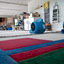 Inside-Out Cleaning Services - A few rugs cleaned and drying at our rug cleaning shop