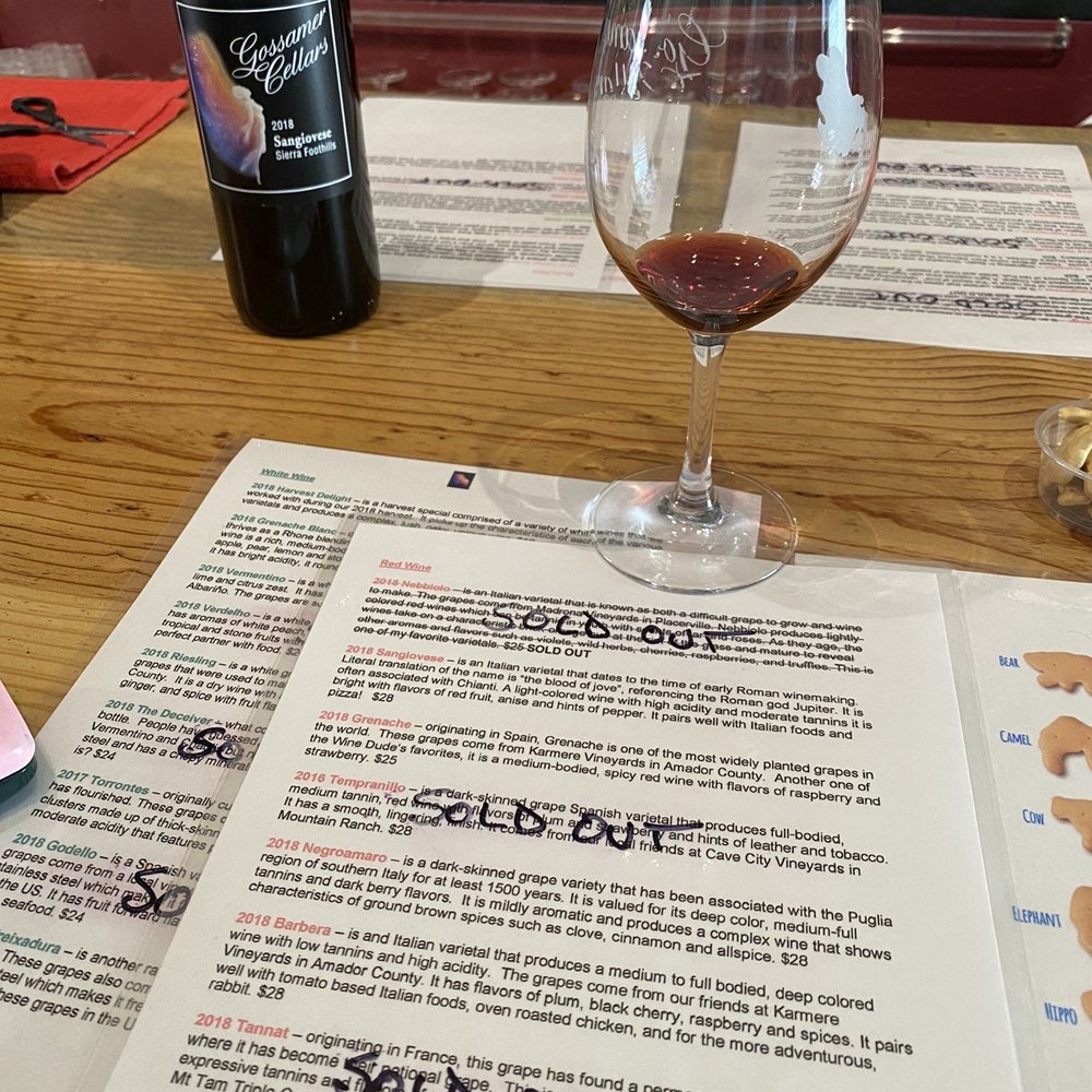 Gossamer Cellars - Wineries Near Me - Murphys, California