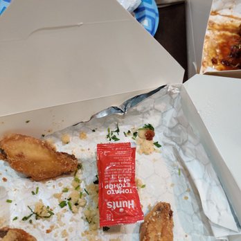 Starbird Chicken - parmesan chicken wings under ketchup package - Chicken Shop Near Me - Campbell, California Starbird Chicken - parmesan chicken wings under ketchup package - Chicken Shop Near Me - Campbell, California