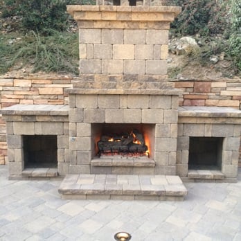 C&R Pavers - Beautiful gas fireplace! - Masonry/Concrete Near Me - Escondido, California C&R Pavers - Beautiful gas fireplace! - Masonry/Concrete Near Me - Escondido, California