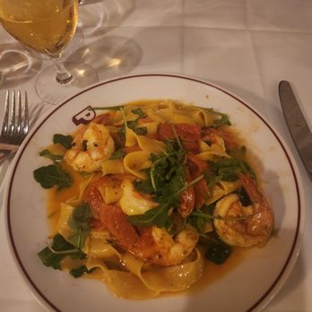 Piatti - Saffron Parpadelle, shrimp was chewy and overcooked. Rubbery. - Italian Near Me - La Jolla, California Piatti - Saffron Parpadelle, shrimp was chewy and overcooked. Rubbery. - Italian Near Me - La Jolla, California