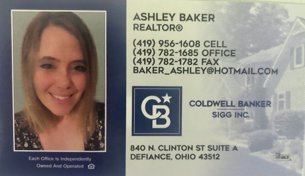 ASHLEY BAKERCOLDWELL BANKER SIGG REALTY Updated October 2024 840 N