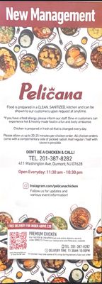 Menu photo 4 Pelicana Chicken Dumont, NJ Menu photo 4 Pelicana Chicken Dumont, NJ