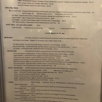 Moena Café - menu - Cafes Near Me - Honolulu, Hawaii Moena Café - menu - Cafes Near Me - Honolulu, Hawaii