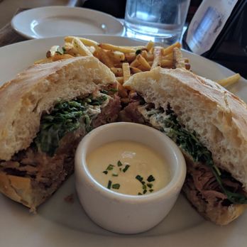Le Garage - 7 hour ham sandwich, served with a side of fries and aioli for dipping - French Near Me - Sausalito, California Le Garage - 7 hour ham sandwich, served with a side of fries and aioli for dipping - French Near Me - Sausalito, California