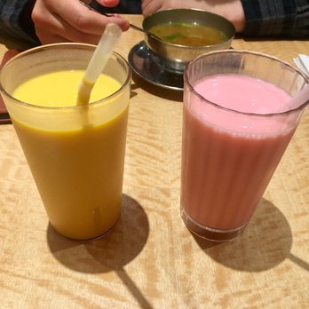 Saravana Bhavan - Mango lassi and rose milkshake - Indian Near Me - Edison, New Jersey