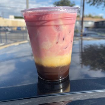 Kayla's Cake - Iced rose latte w/oat milk - Desserts Near Me - Fullerton, California Kayla's Cake - Iced rose latte w/oat milk - Desserts Near Me - Fullerton, California