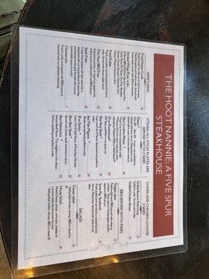 Menu photo 2 The Hoot Nannie Forest City, NC